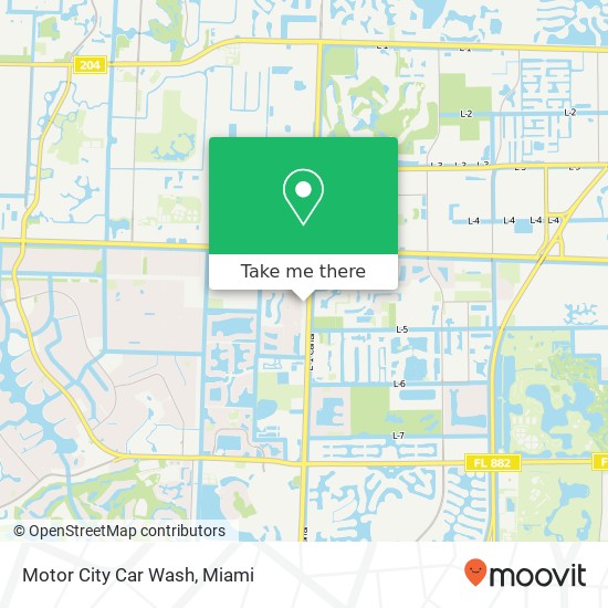 Motor City Car Wash map