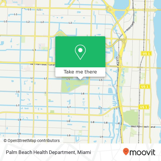 Palm Beach Health Department map