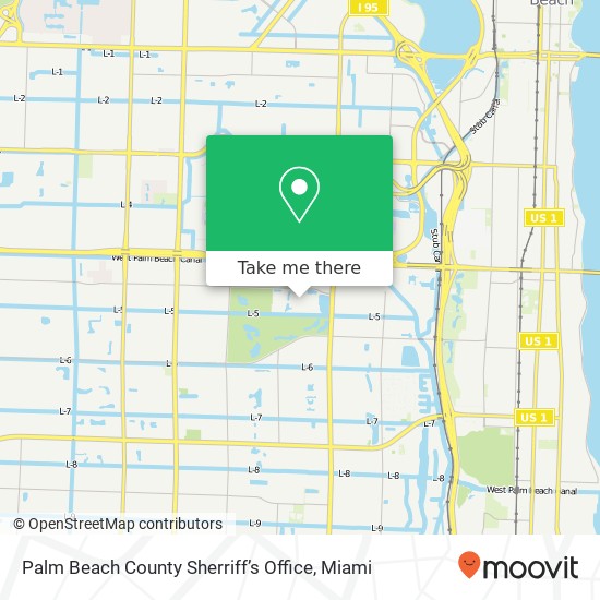 Palm Beach County Sherriff’s Office map