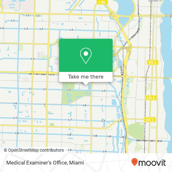 Mapa de Medical Examiner's Office