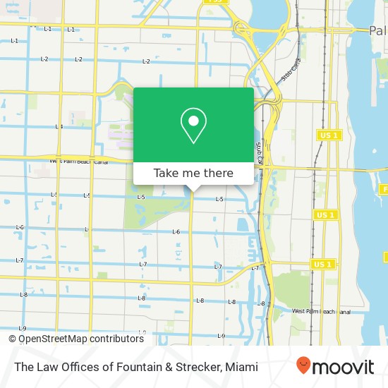 Mapa de The Law Offices of Fountain & Strecker