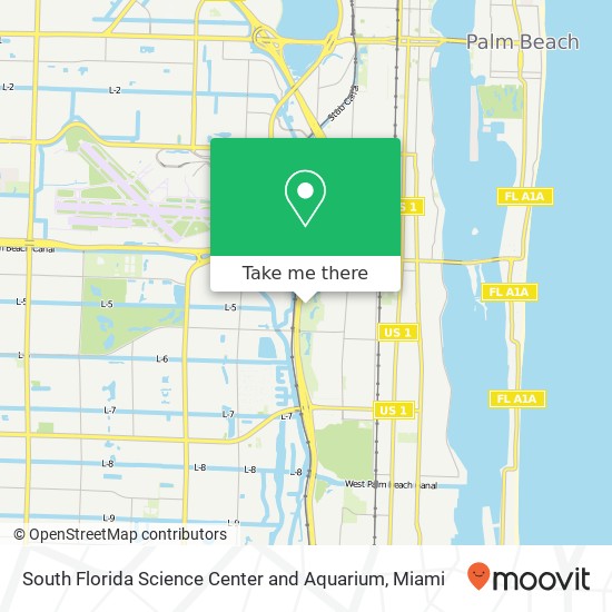South Florida Science Center and Aquarium map