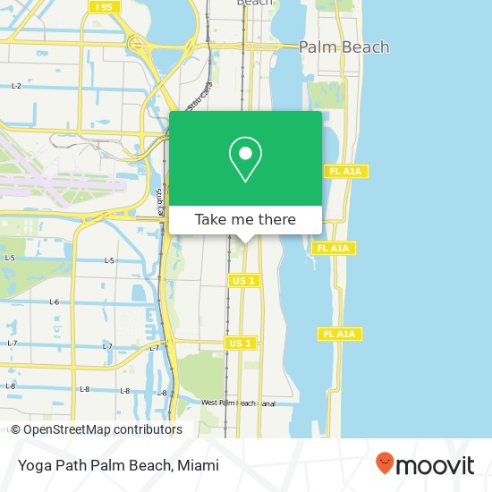 Yoga Path Palm Beach map