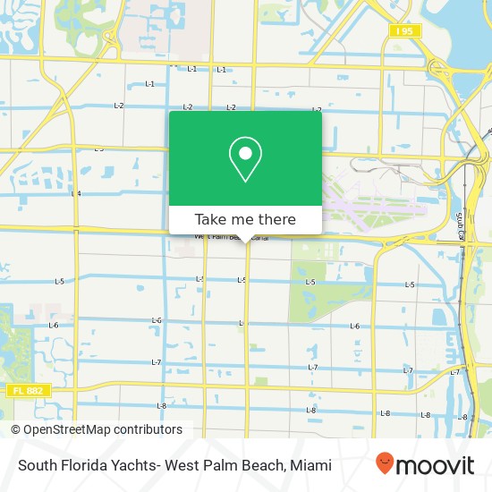 South Florida Yachts- West Palm Beach map