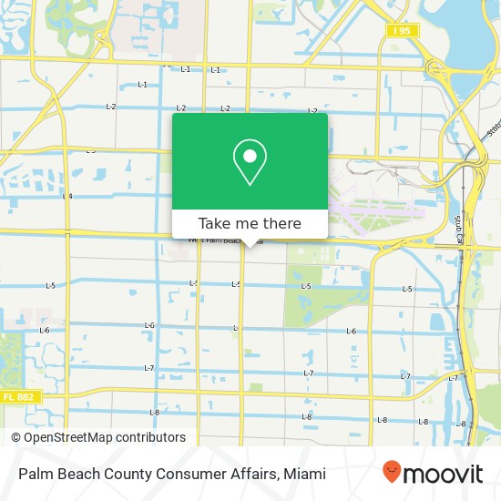 Palm Beach County Consumer Affairs map