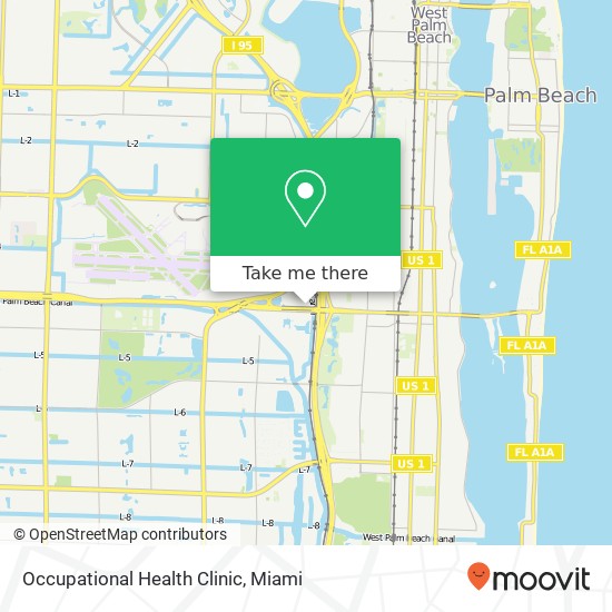 Occupational Health Clinic map