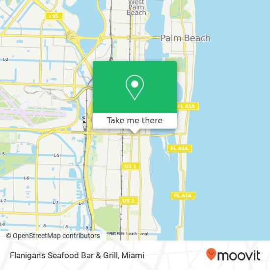 Mapa de Flanigan's Seafood Bar & Grill