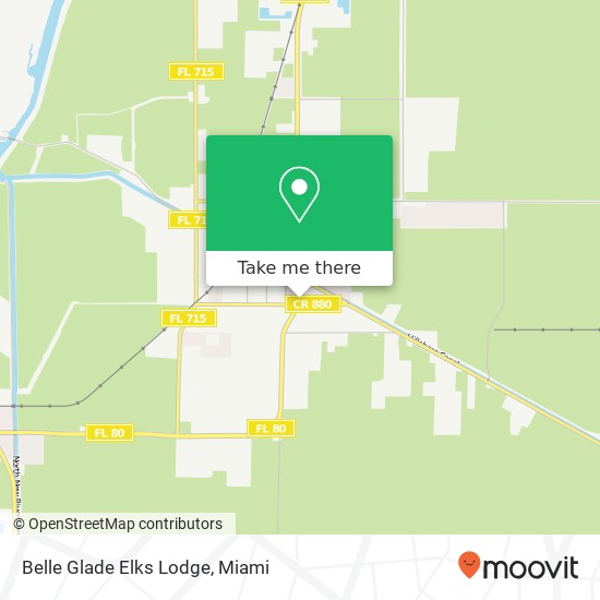 Belle Glade Elks Lodge map