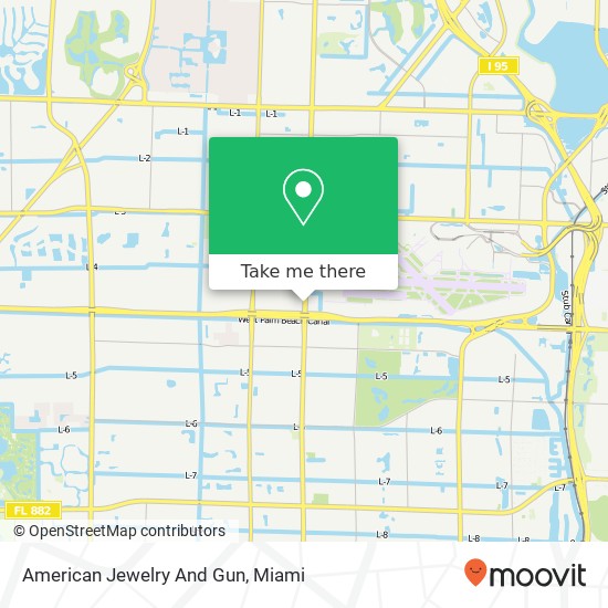 Mapa de American Jewelry And Gun