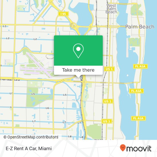 E-Z Rent A Car map