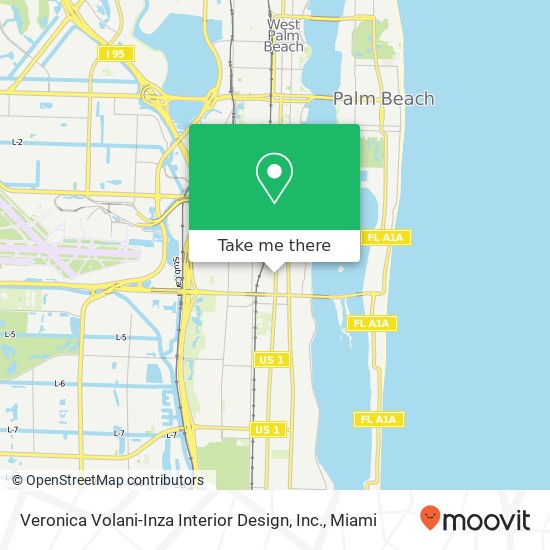 Mapa de Veronica Volani-Inza Interior Design, Inc.