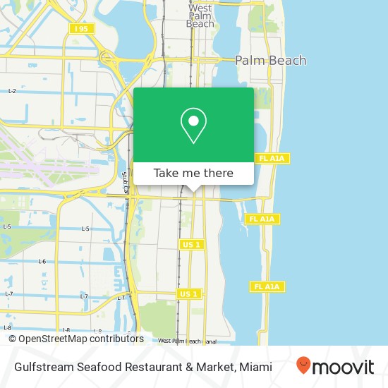 Mapa de Gulfstream Seafood Restaurant & Market