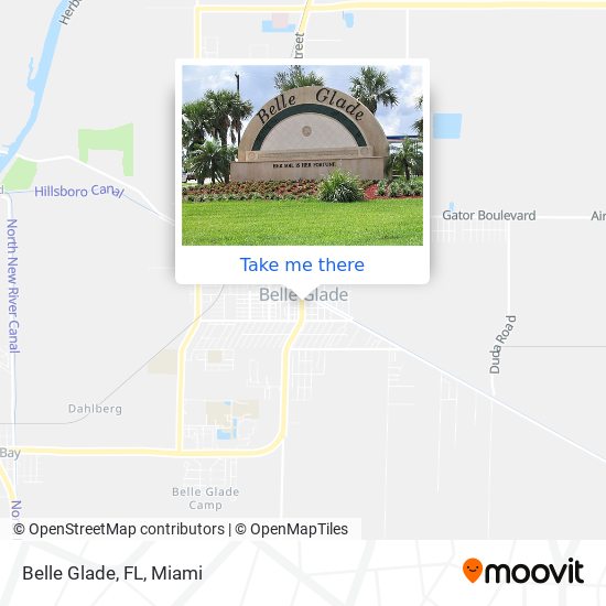 Belle Glade, FL map