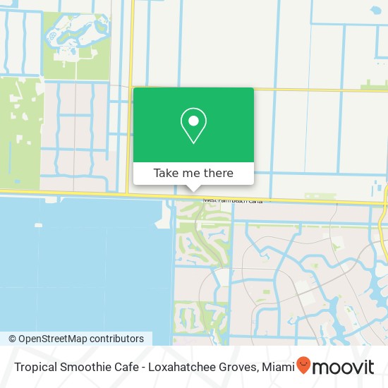 Tropical Smoothie Cafe - Loxahatchee Groves map