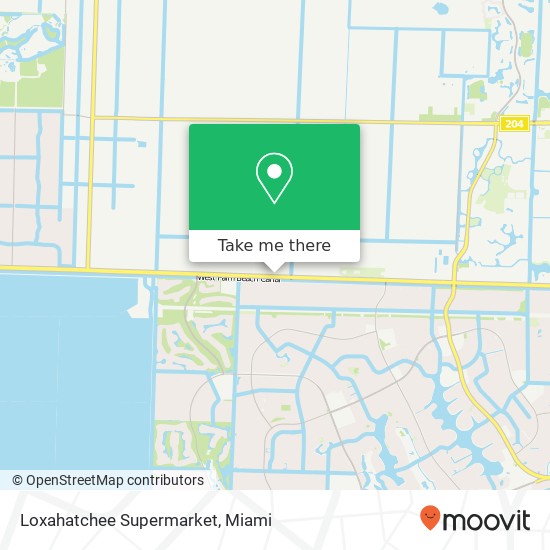 Mapa de Loxahatchee Supermarket