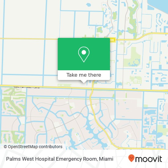 Mapa de Palms West Hospital Emergency Room