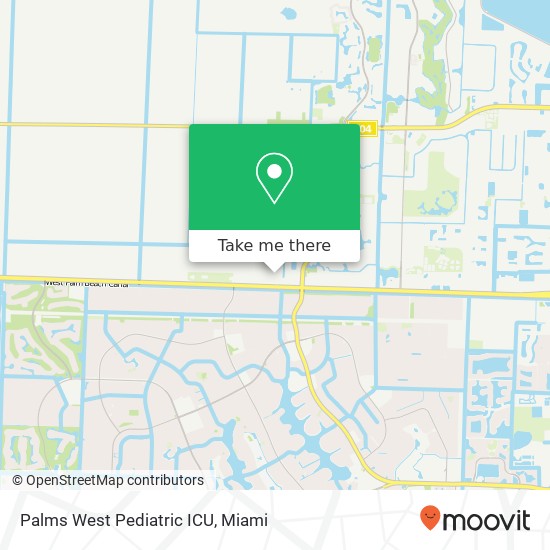 Mapa de Palms West Pediatric ICU