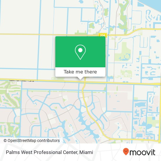 Palms West Professional Center map