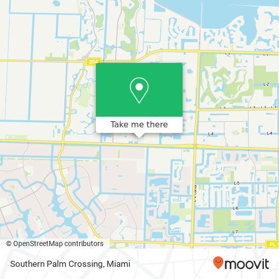Southern Palm Crossing map