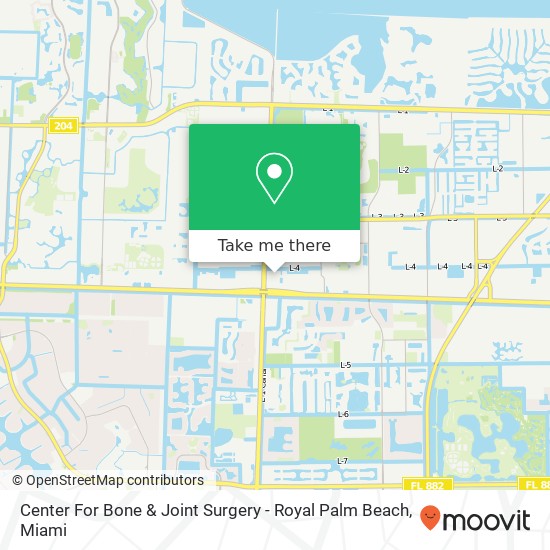 Mapa de Center For Bone & Joint Surgery - Royal Palm Beach