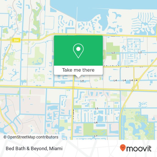 Mapa de Bed Bath & Beyond