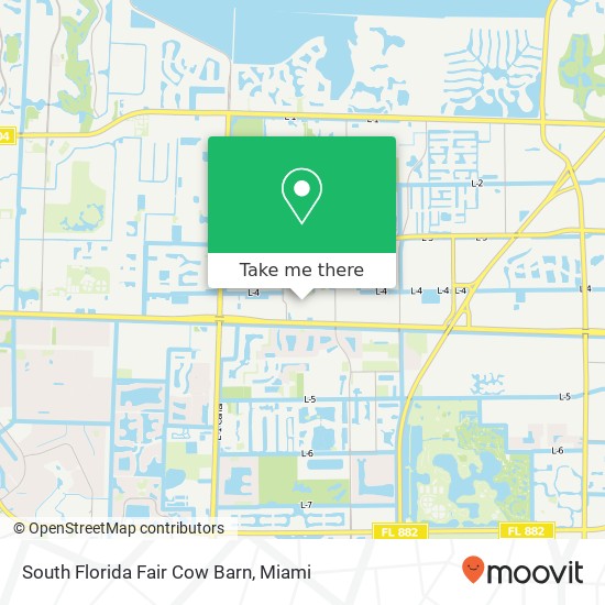 Mapa de South Florida Fair Cow Barn