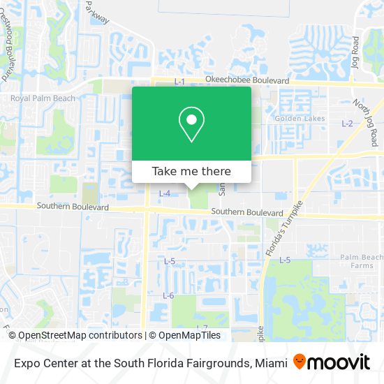 Mapa de Expo Center at the South Florida Fairgrounds
