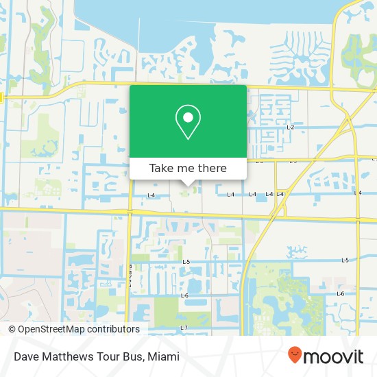 Mapa de Dave Matthews Tour Bus