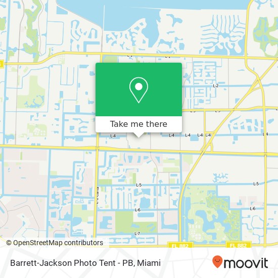 Mapa de Barrett-Jackson Photo Tent - PB