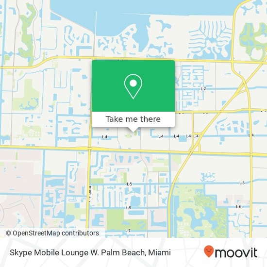 Mapa de Skype Mobile Lounge W. Palm Beach