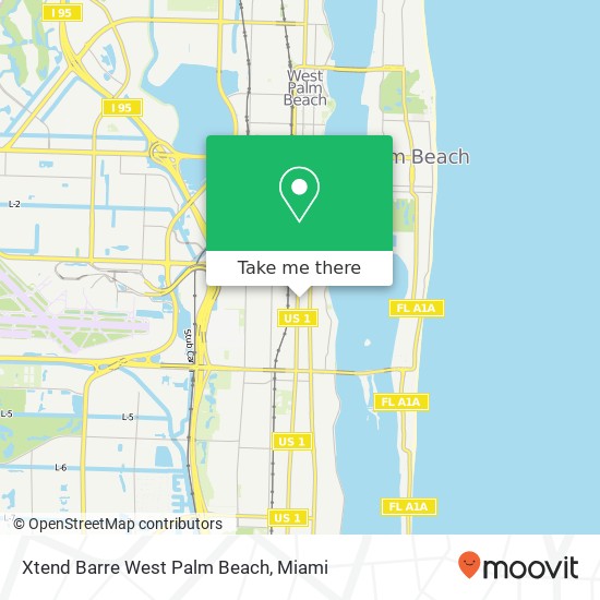 Xtend Barre West Palm Beach map