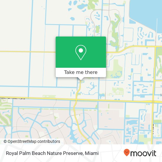 Royal Palm Beach Nature Preserve map