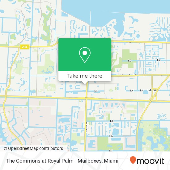 The Commons at Royal Palm - Mailboxes map