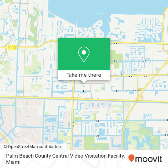 Mapa de Palm Beach County Central Video Visitation Facility