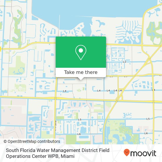 South Florida Water Management District Field Operations Center WPB map