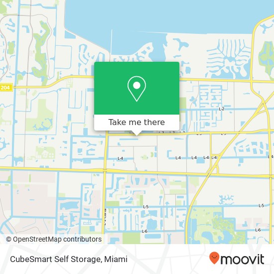 Mapa de CubeSmart Self Storage