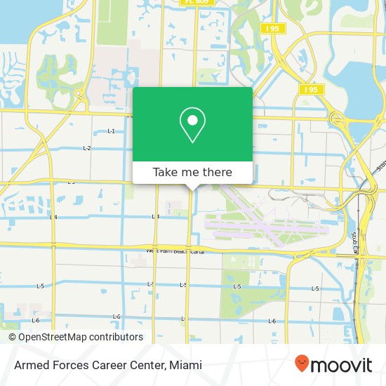 Mapa de Armed Forces Career Center