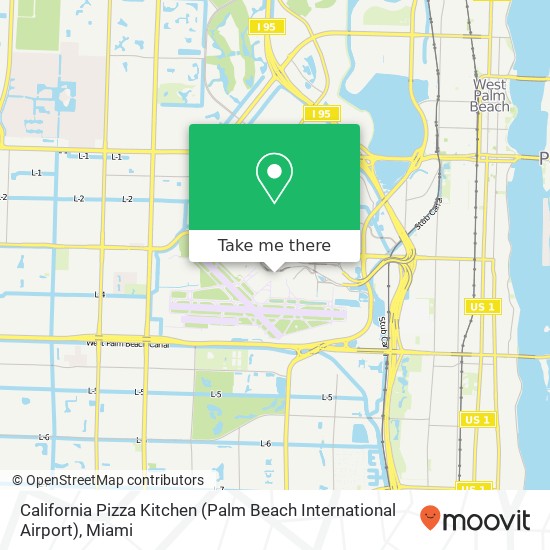 California Pizza Kitchen (Palm Beach International Airport) map