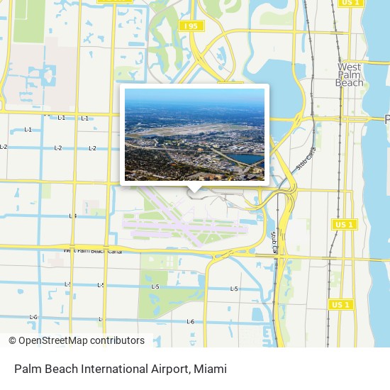 Palm Beach International Airport map