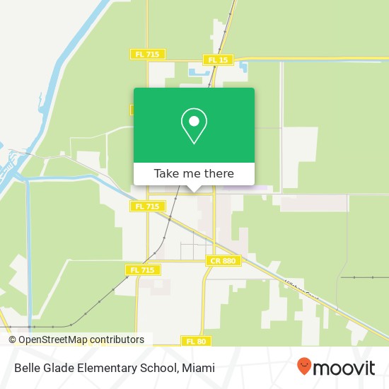 Belle Glade Elementary School map