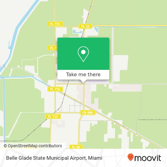 Belle Glade State Municipal Airport map