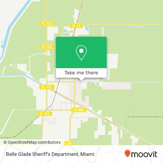 Belle Glade Sheriff's Department map