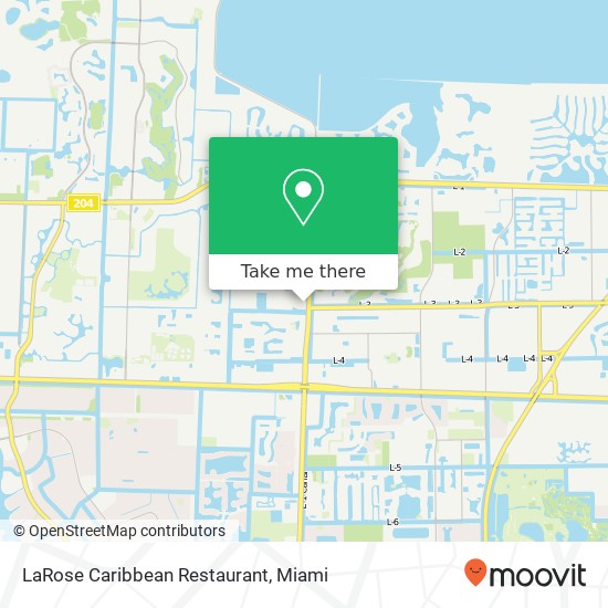 LaRose Caribbean Restaurant map