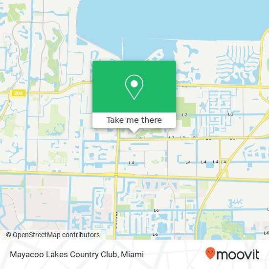 Mayacoo Lakes Country Club map