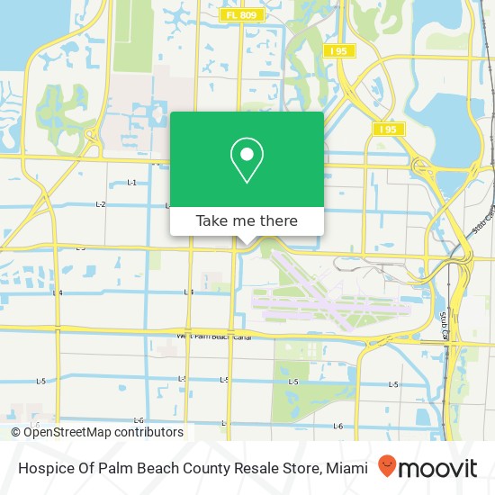 Hospice Of Palm Beach County Resale Store map