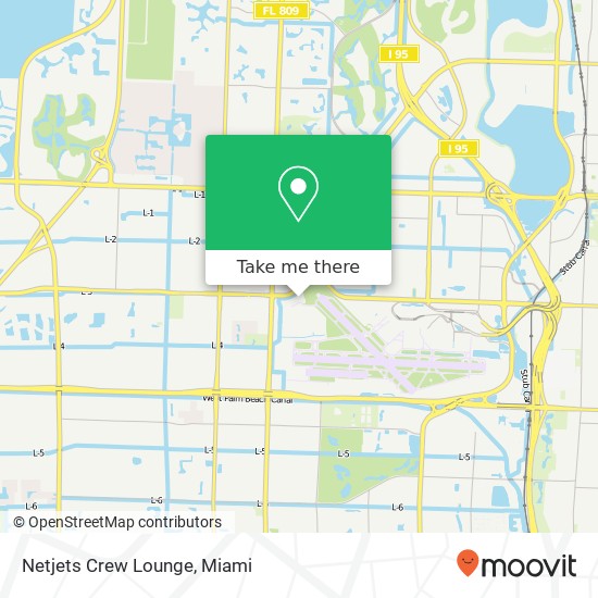 Mapa de Netjets Crew Lounge