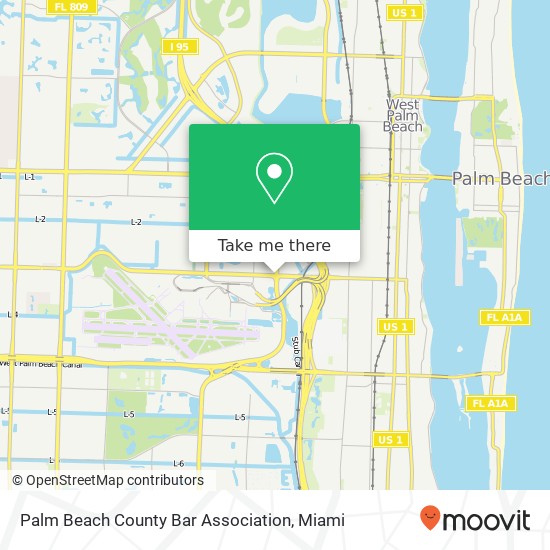 Palm Beach County Bar Association map