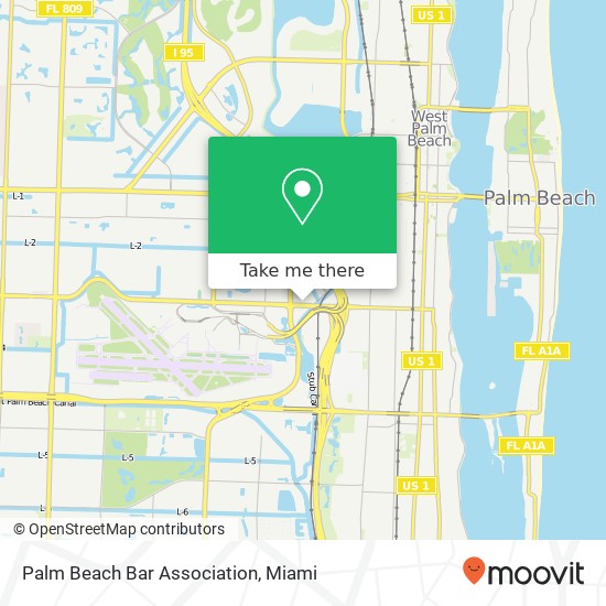 Palm Beach Bar Association map