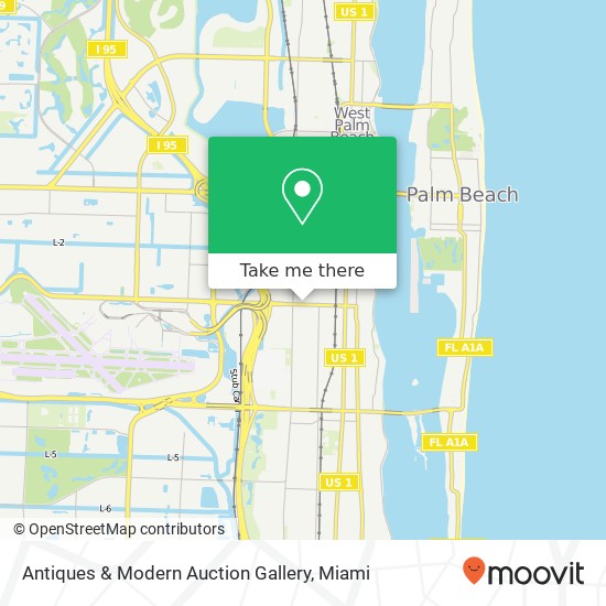 Mapa de Antiques & Modern Auction Gallery