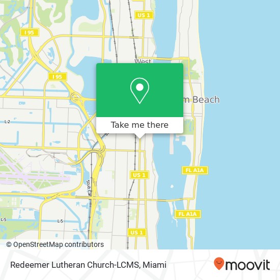 Redeemer Lutheran Church-LCMS map